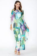 IC Collection Boat-Neck With Tie High And Low Top-7667T