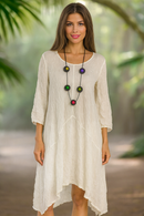 By JJ Crinkle Mesh Long Tunic or Dress-ME-305