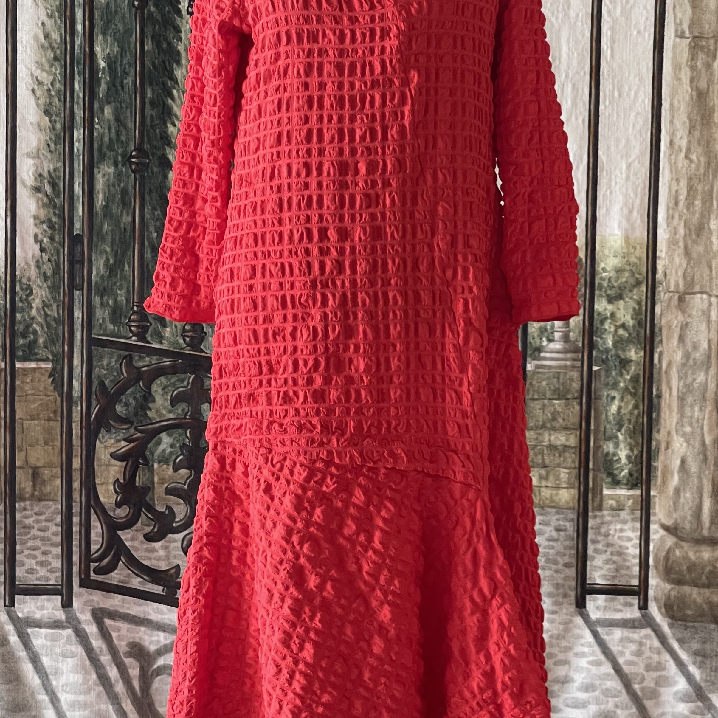 IC Collection Mock Neck Shift Silhouette Dress-IC-4614D – Unique ...
