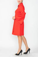 IC Collection Blow Sleeve Midi Jacket-IC-4747J