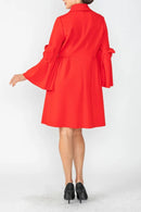 IC Collection Blow Sleeve Midi Jacket-IC-4747J
