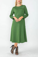 IC Collection Asymmetrical Cut-Line Dress-IC-4749D