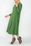 IC Collection Asymmetrical Cut-Line Dress-IC-4749D