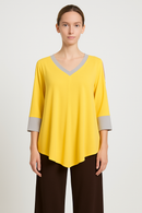 IC Collection V-Neck Open Shoulder Tunic-9902T-B
