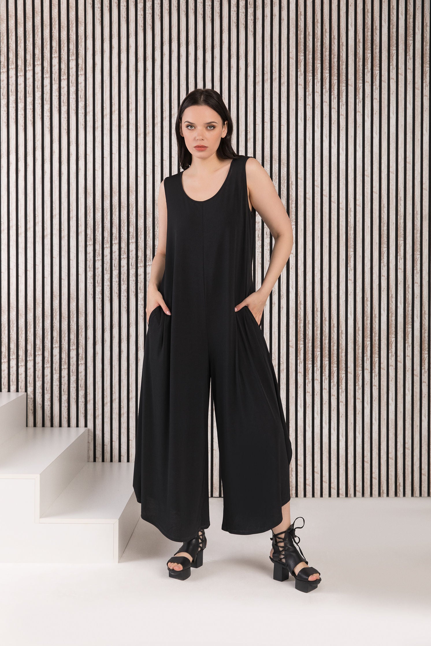 Kozan Dawn Jumpsuit-VG-11785-BLACK VOUGE