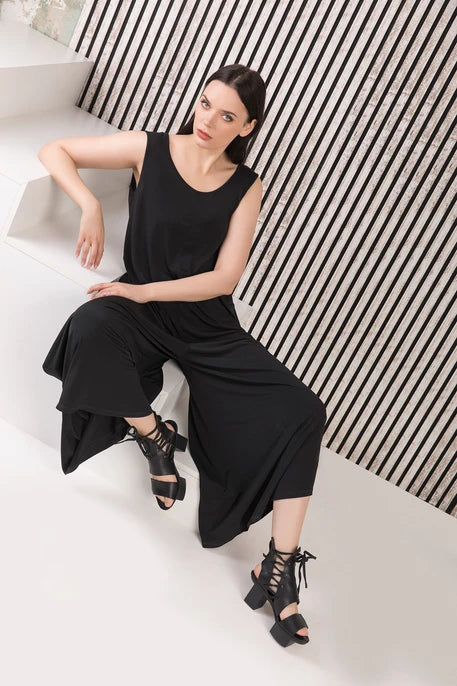 Kozan Dawn Jumpsuit-VG-11785-BLACK VOUGE