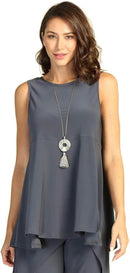 BY J.J Sleeveless Reversible Round or V Neck Tank-JJ-IT108