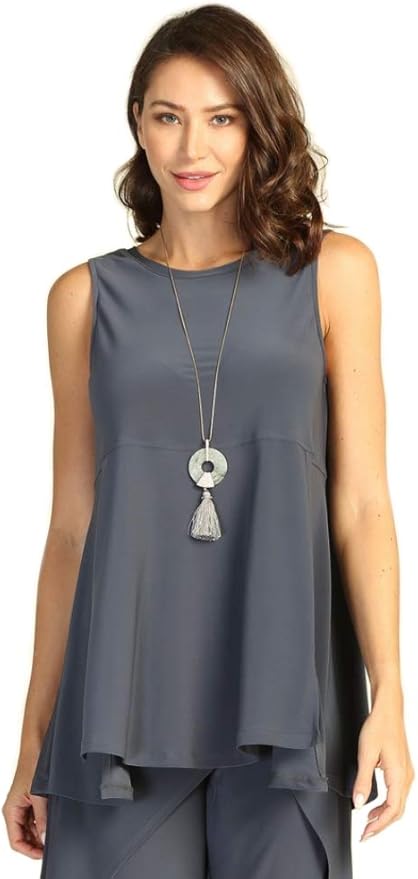 BY J.J Sleeveless Reversible Round or V Neck Tank-JJ-IT108