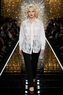 Joseph Ribkoff Cotton Lace Boxy Blouse With Embroidery-262952