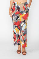 IC Collection Relaxed Fit Abstract Art Print Pant-IC-5417P