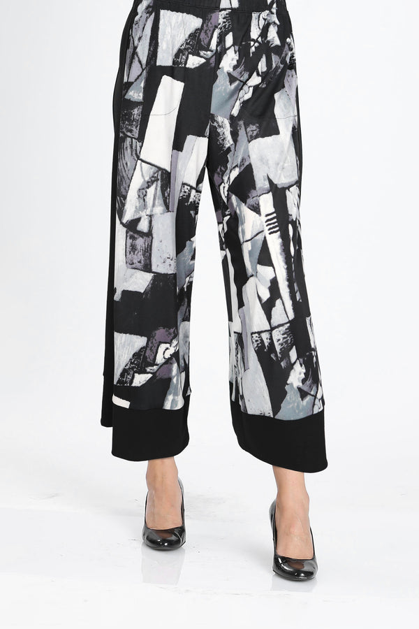 IC Collection Abstract Art Wide Leg Pant-IC-5449P