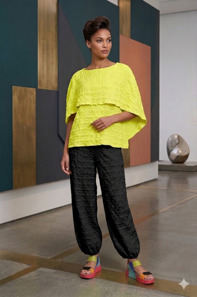 IC Collection Elegant Popcorn Tunic-IC-7645T