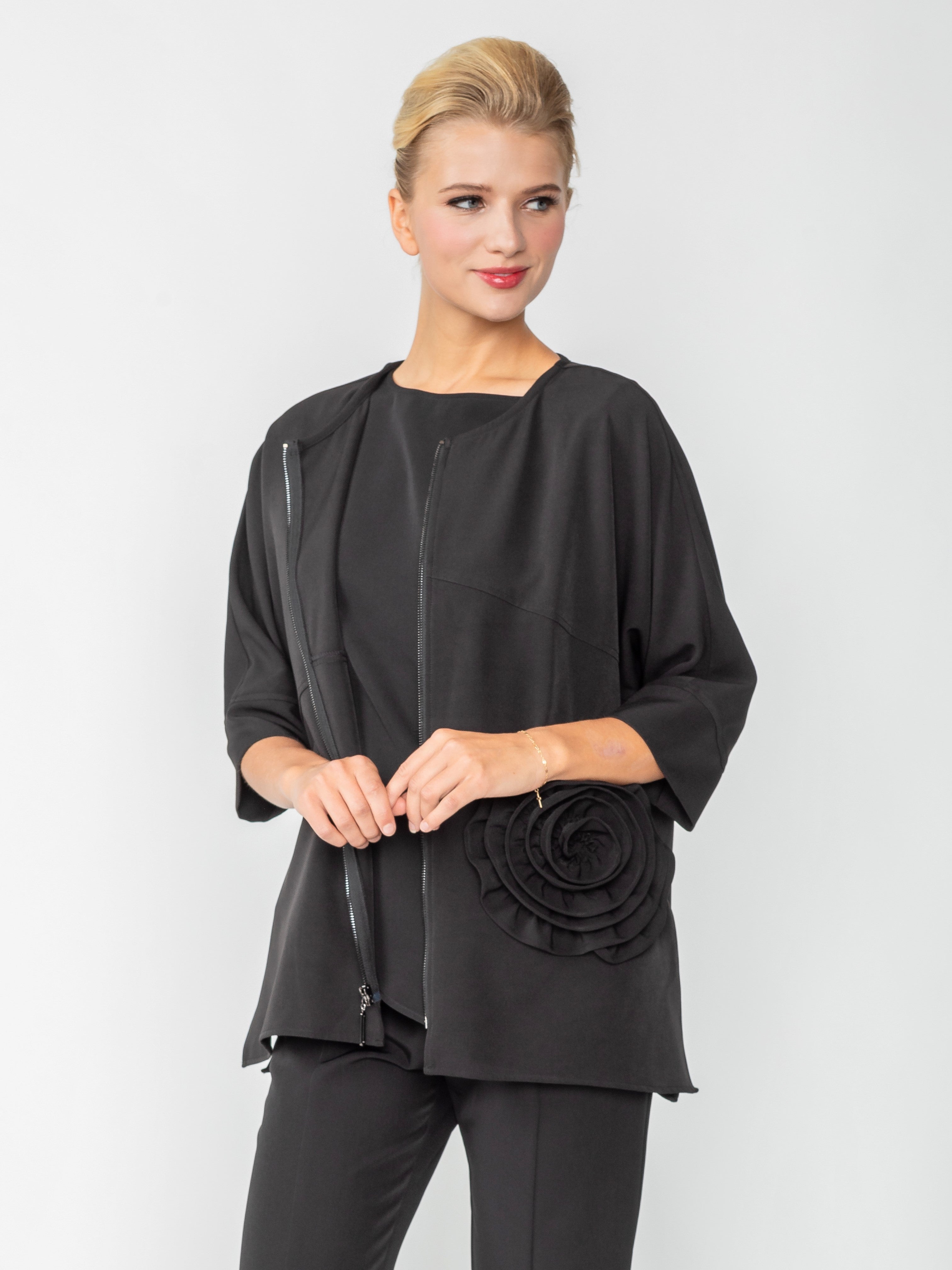 IC Collection Rose Piece Top/Jacket-IC-5862T