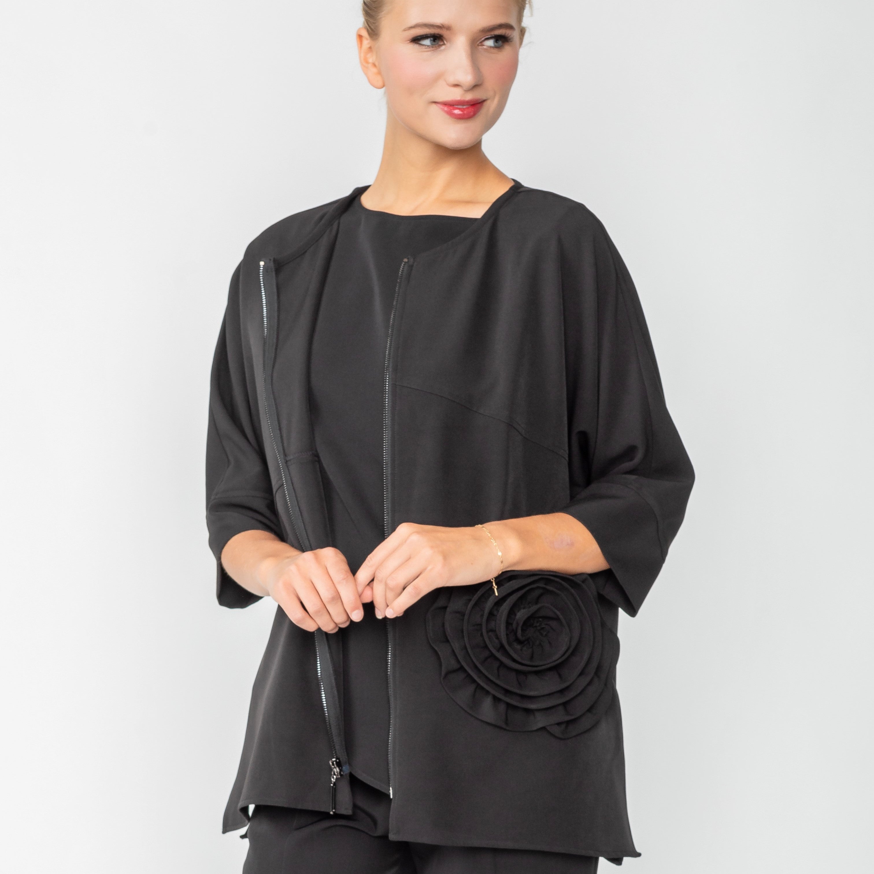 IC Collection Rose Piece Top/Jacket-IC-5862T – Unique Apparel USA
