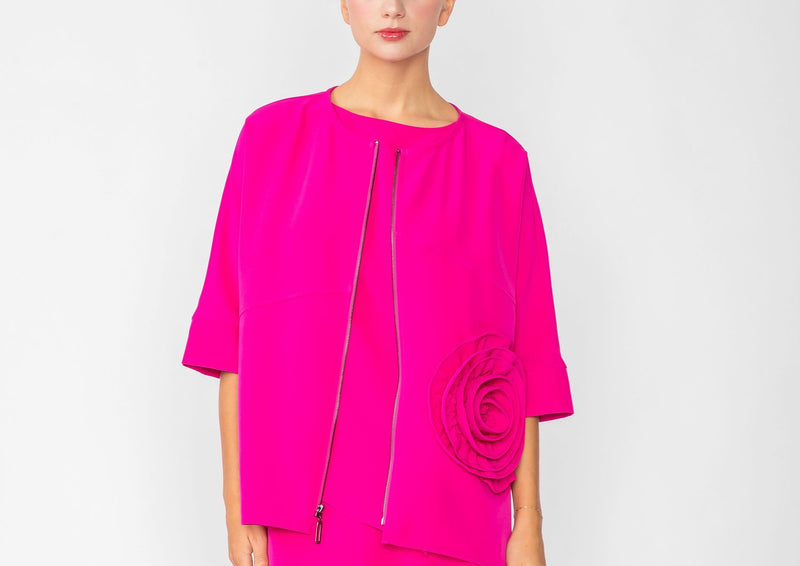 IC Collection Rose Piece Top/Jacket-IC-5862T
