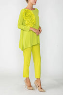 Boat Neck Top with Rosette 5871T-DUP