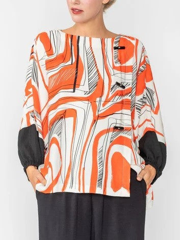 IC Collection Swirl Box Top | Unique Apparel USA