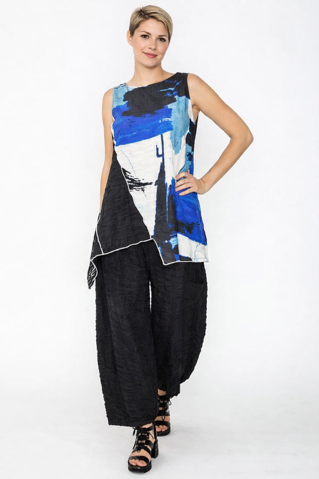 IC Collection Color Block Tank-7843T