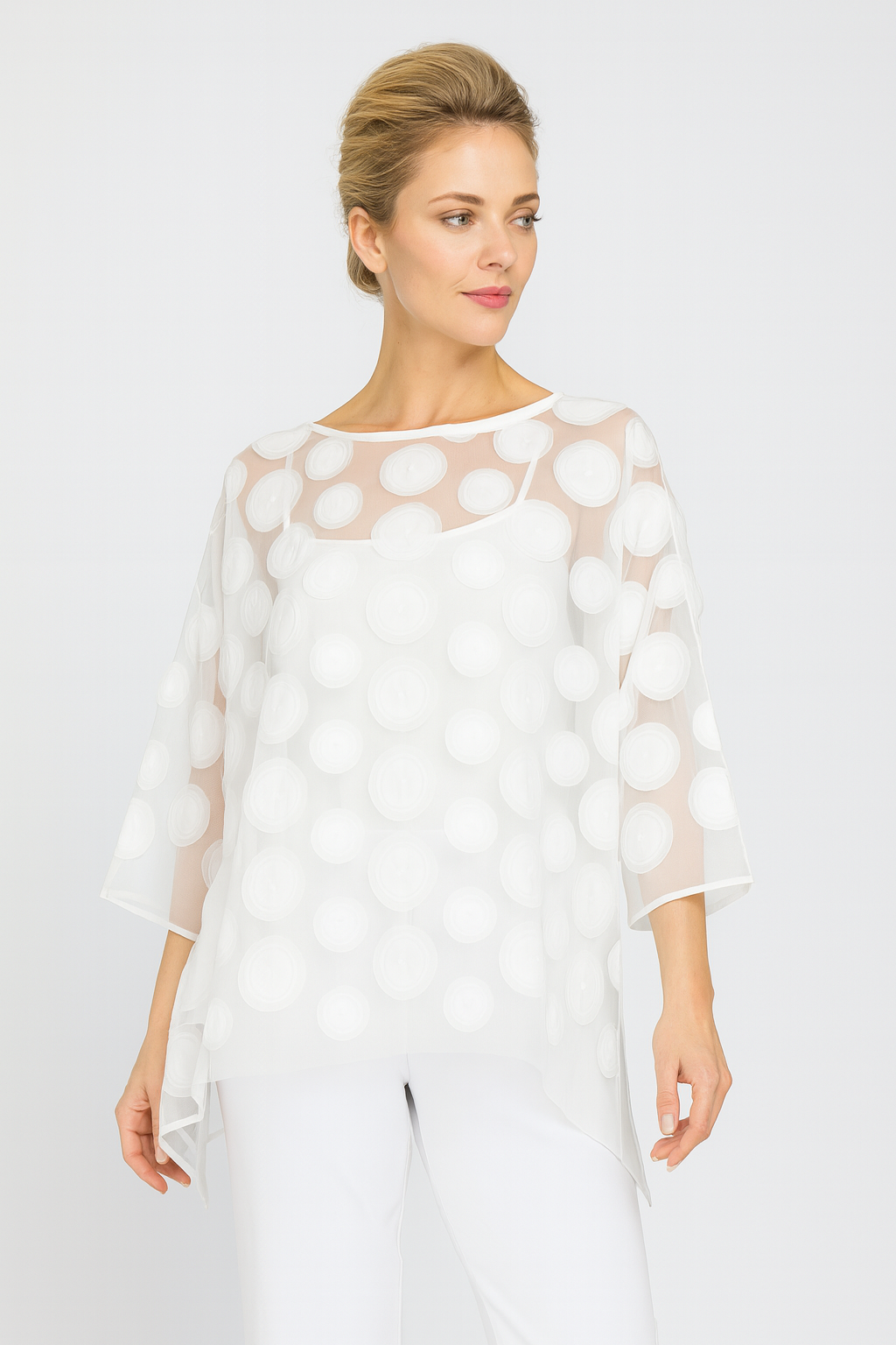 IC Collection Two Piece Spiral Mesh Top-IC-4685T