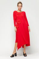 IC Collection Rosette Dress-IC-6153D
