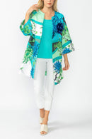 IC Collection Blossom Long Jacket With Detachable Flower-IC-6177J
