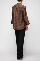 IC Collection Crinkle One Button Jacket-6288J-DUP