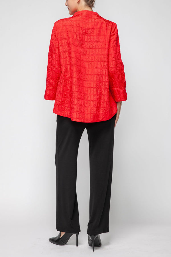 IC Collection Crinkle One Button Jacket-6288J-DUP