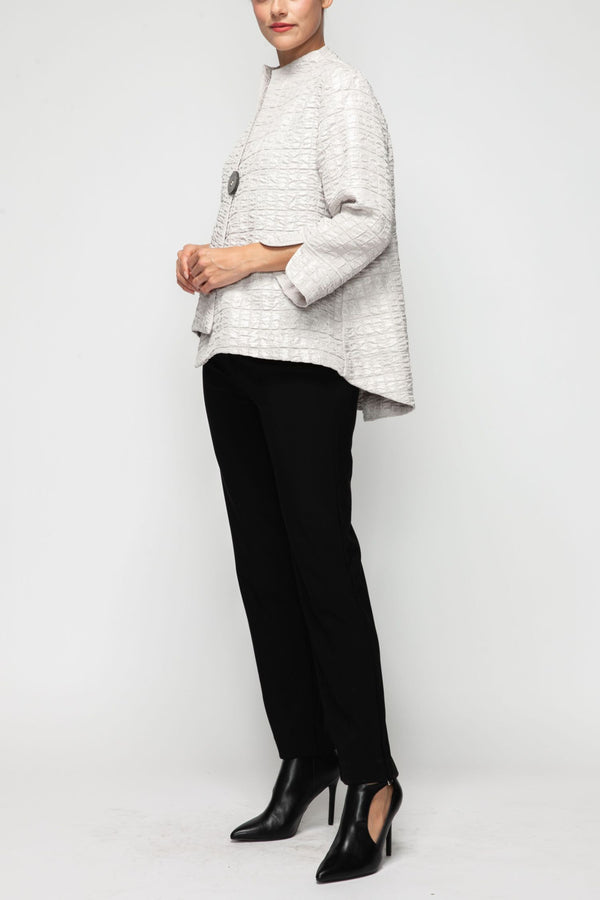 IC Collection Crinkle One Button Jacket-6288J-DUP