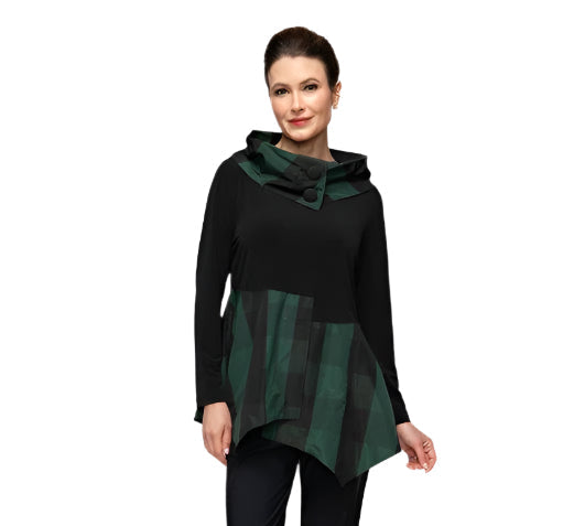 IC Collection Turtleneck Asymmetrical Top-6412T