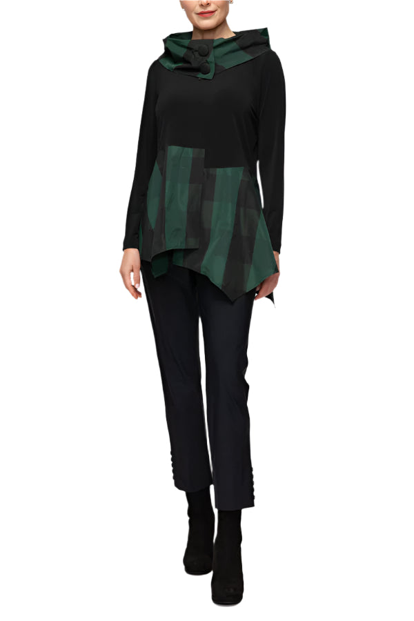 IC Collection Turtleneck Asymmetrical Top-6412T