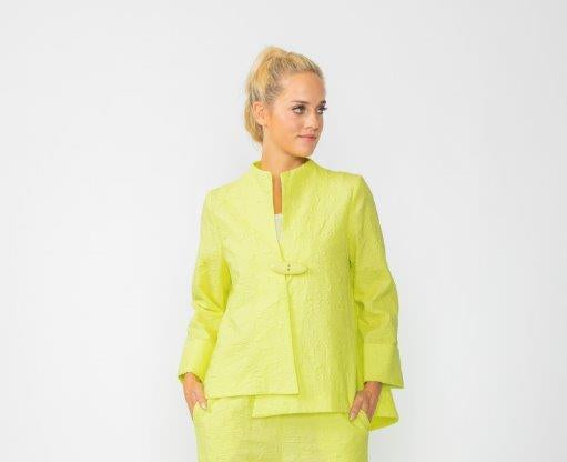 IC Collection One Button Textured Jacket 6439J