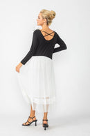 Mesh Skirt Dress-IC-6446D