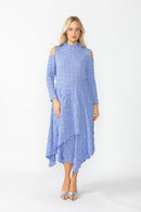 Bubble Cold Shoulder Dress 6452D