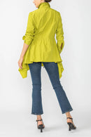 IC Collection Cinched Waist Blouse-IC-6633B