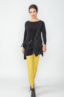 IC Collection Asymmetrical Top With Bow Pocket-IC-6641T