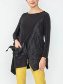 IC Collection Asymmetrical Top With Bow Pocket-IC-6641T