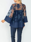 IC Collection Palm Mesh Tunic-IC-6656T