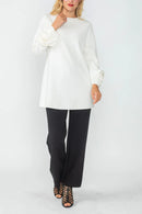 IC Collection Floral Sleeve Tunic-IC-6698T