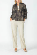 IC Collection One Button Shimmer Jacket-IC-6706J