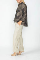 IC Collection One Button Shimmer Jacket-IC-6706J