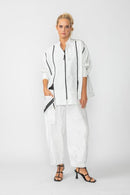 IC Collection Crackle Print Bubble Pants-6789P