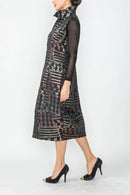 IC Collection Sleeveless Domino Dress-IC-6977D