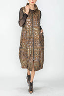 IC Collection Sleeveless Domino Dress-IC-6977D