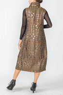 IC Collection Sleeveless Domino Dress-IC-6977D