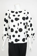Drop Bubble Sleeve Spaghetti Top 7016T