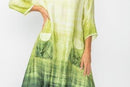 IC Collection Ombrette Bubble Pocket Dress 7053D-GREEN