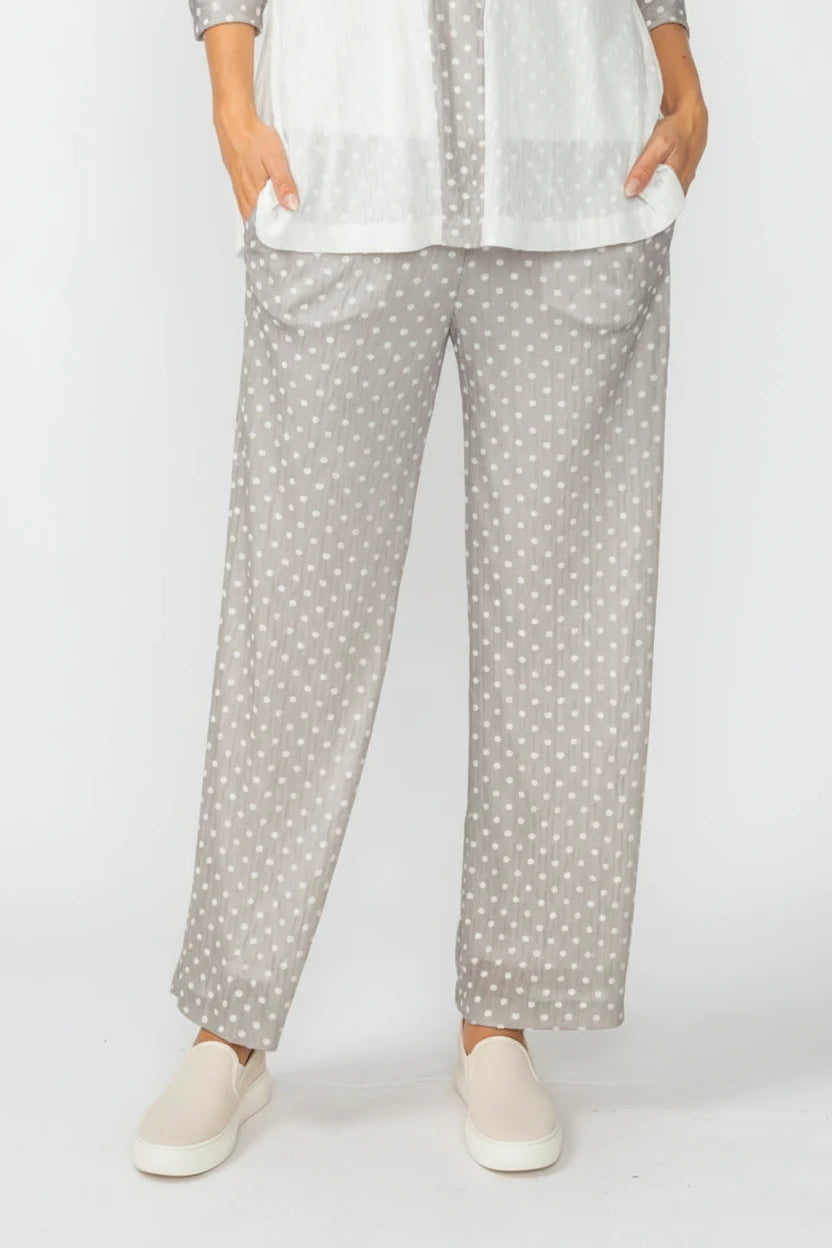 Straight Leg Polka Dot Pants-7066P