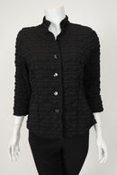 Stand Collar Short Jacket-7073J