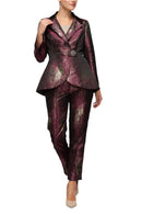 IC Collection Geo Metallic Blazer-7131J