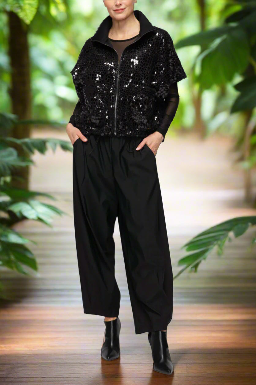 IC Collection Luna Sheen Zip Vest-7144V